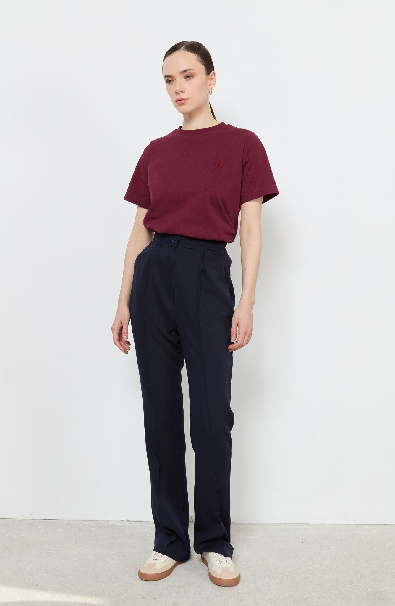 Flare Lacivert Pantolon - Fatma Atasoy