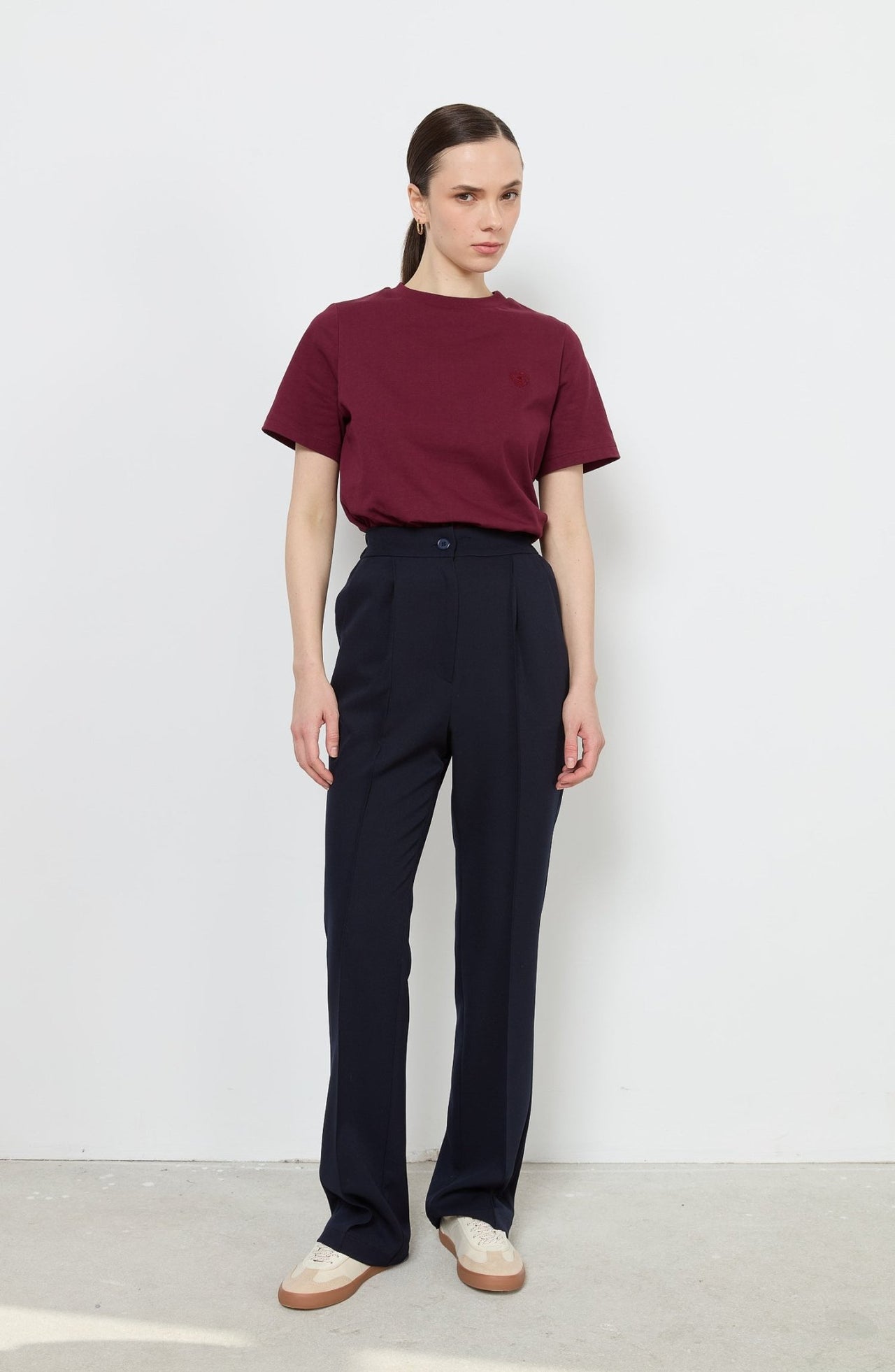 Flare Lacivert Pantolon - Fatma Atasoy