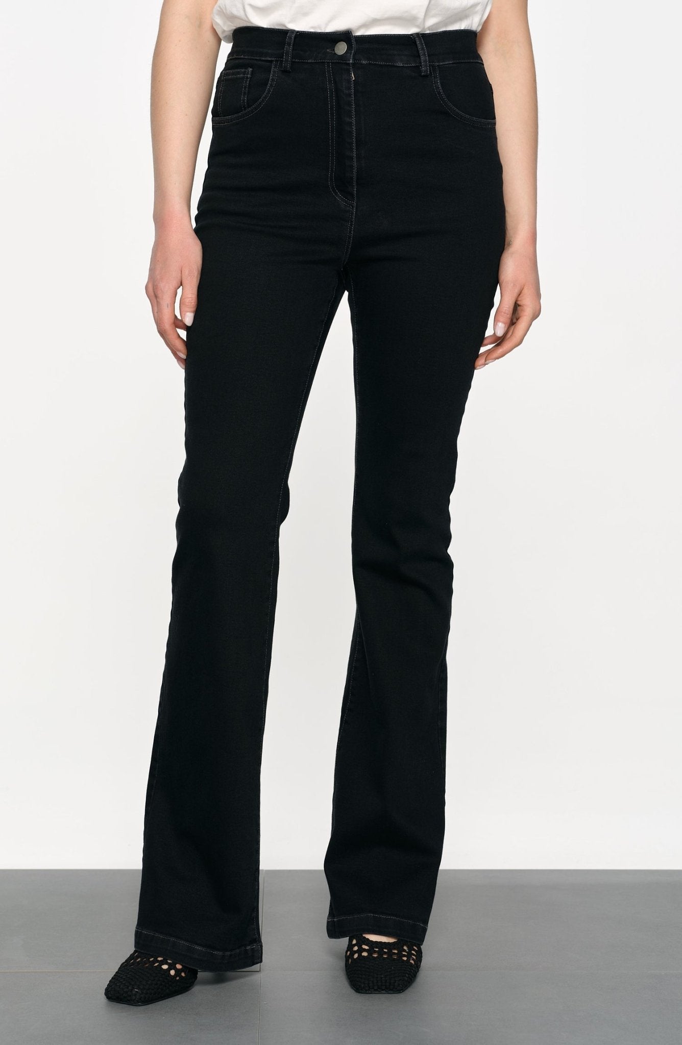 Flare Siyah Denim Pantolon - Fatma Atasoy