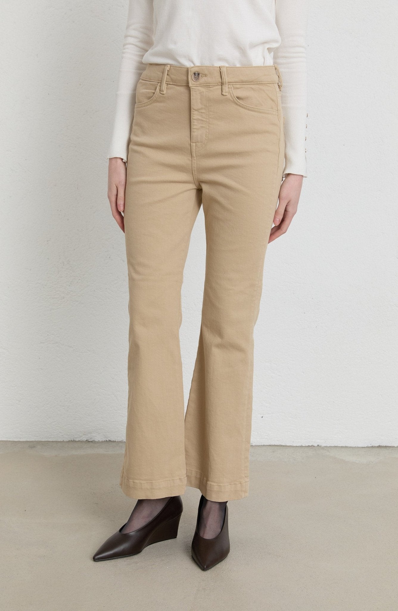 Flare Taş Denim Pantolon - Fatma Atasoy