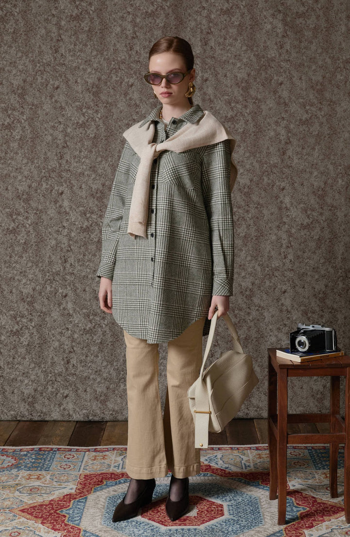 Flare Taş Denim Pantolon - Fatma Atasoy