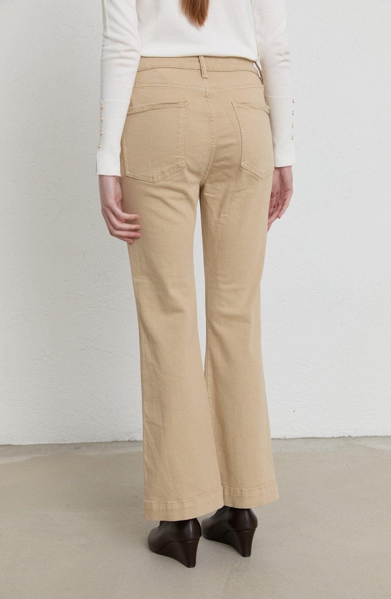 Flare Taş Denim Pantolon - Fatma Atasoy