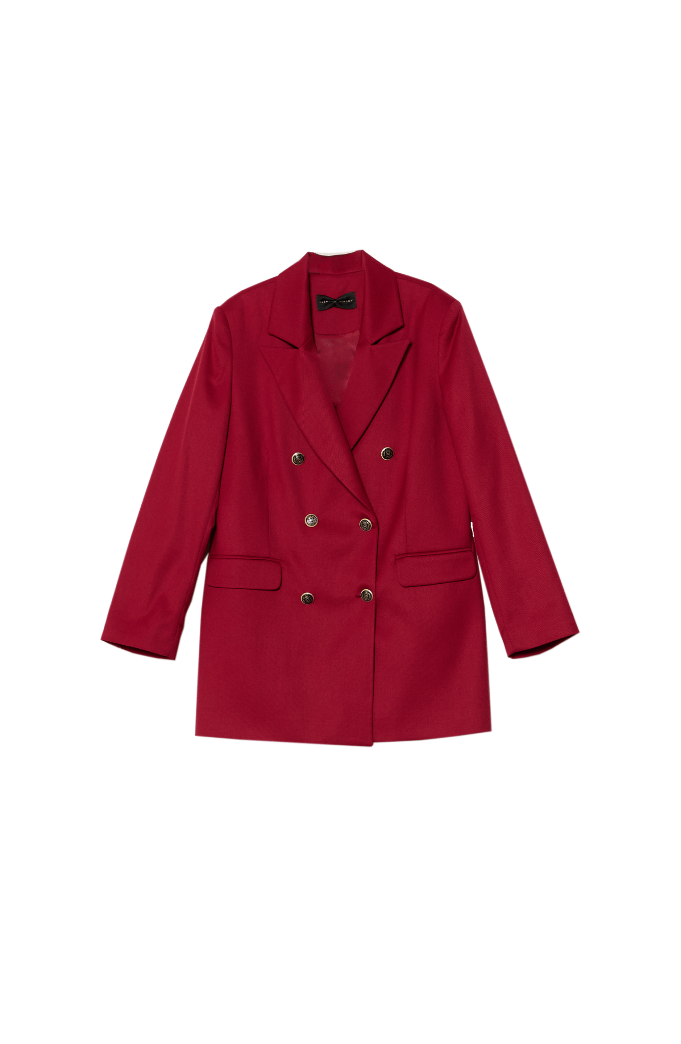 Gabardin Bordo Dad Ceket - Fatma Atasoy