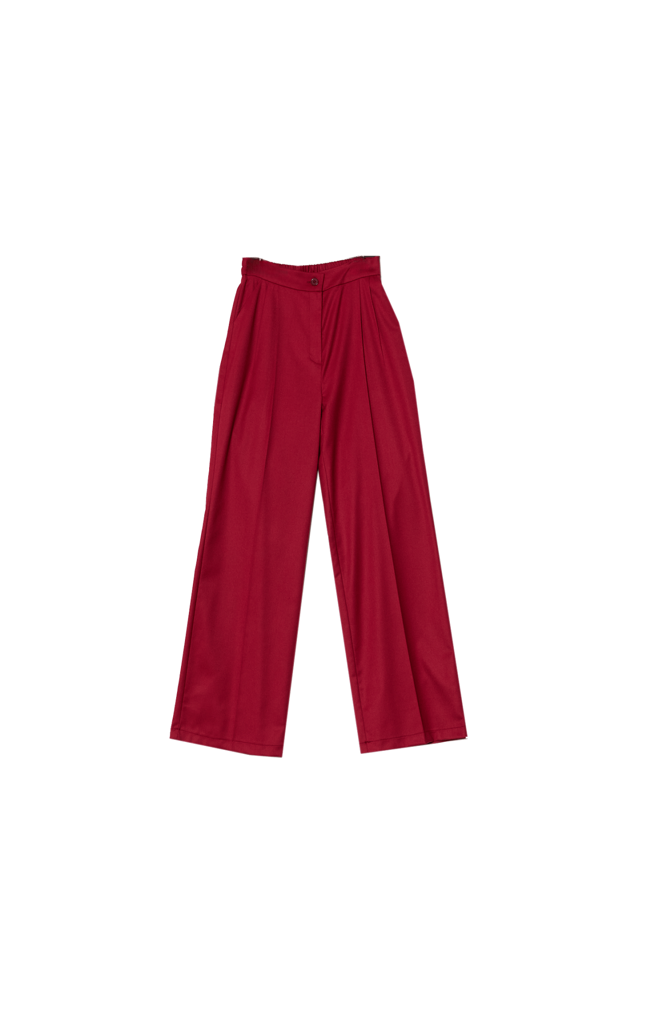 Gabardin Bordo Palazzo Pantolon - Fatma Atasoy