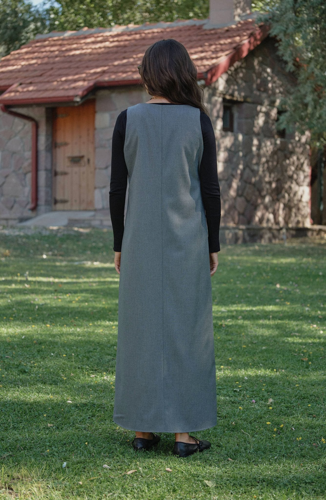 Gabardin Gri Jile - Fatma Atasoy