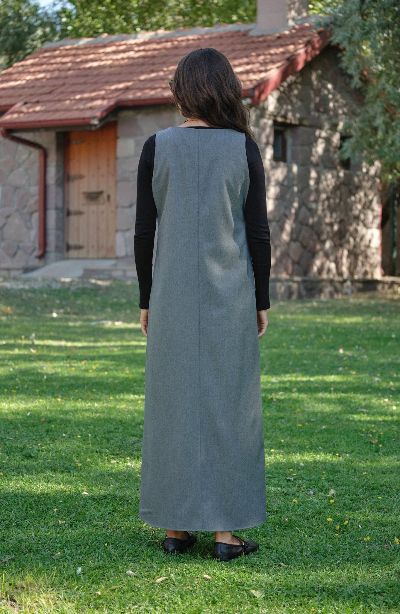 Gabardin Gri Jile - Fatma Atasoy