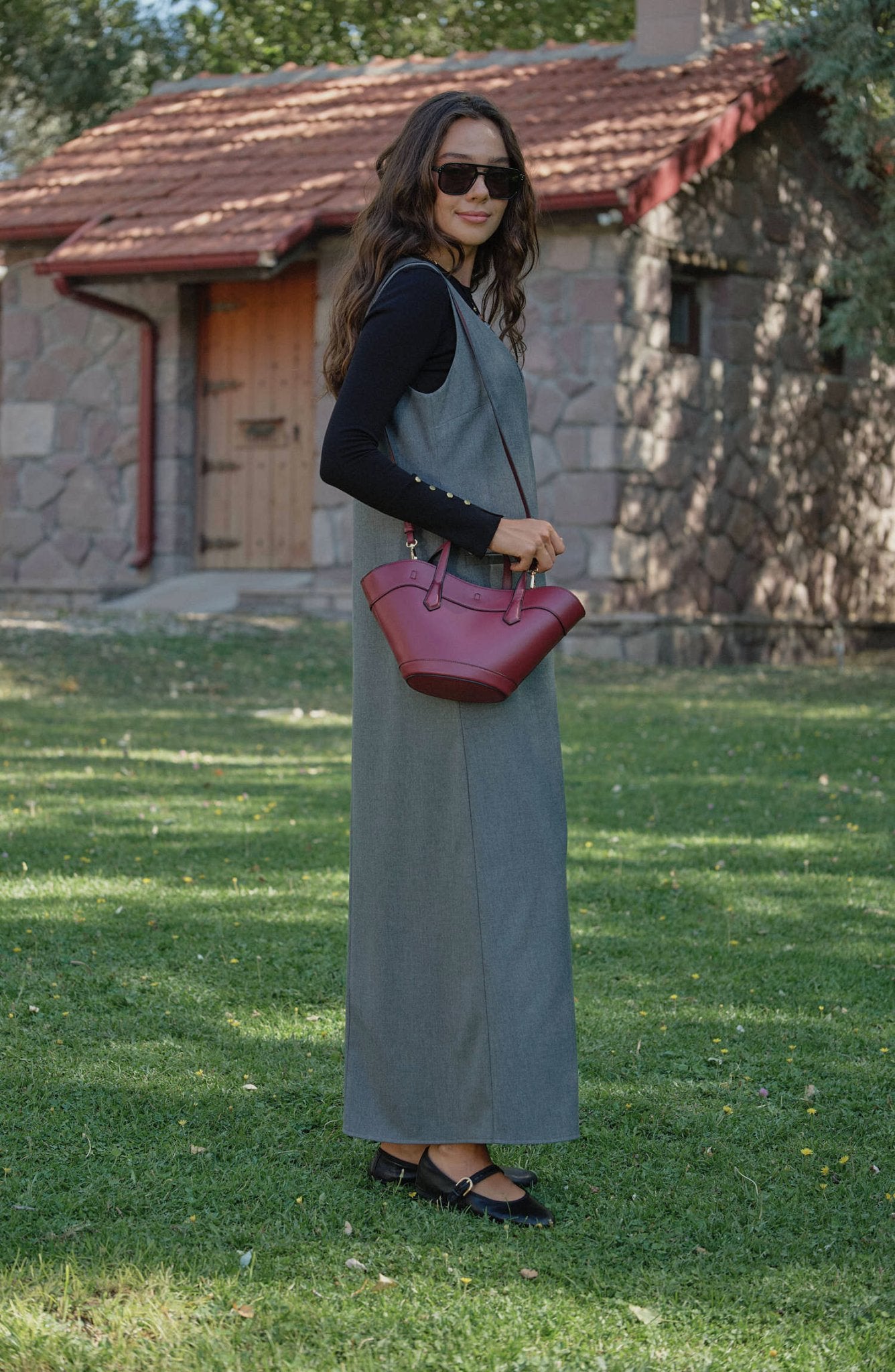 Gabardin Gri Jile - Fatma Atasoy