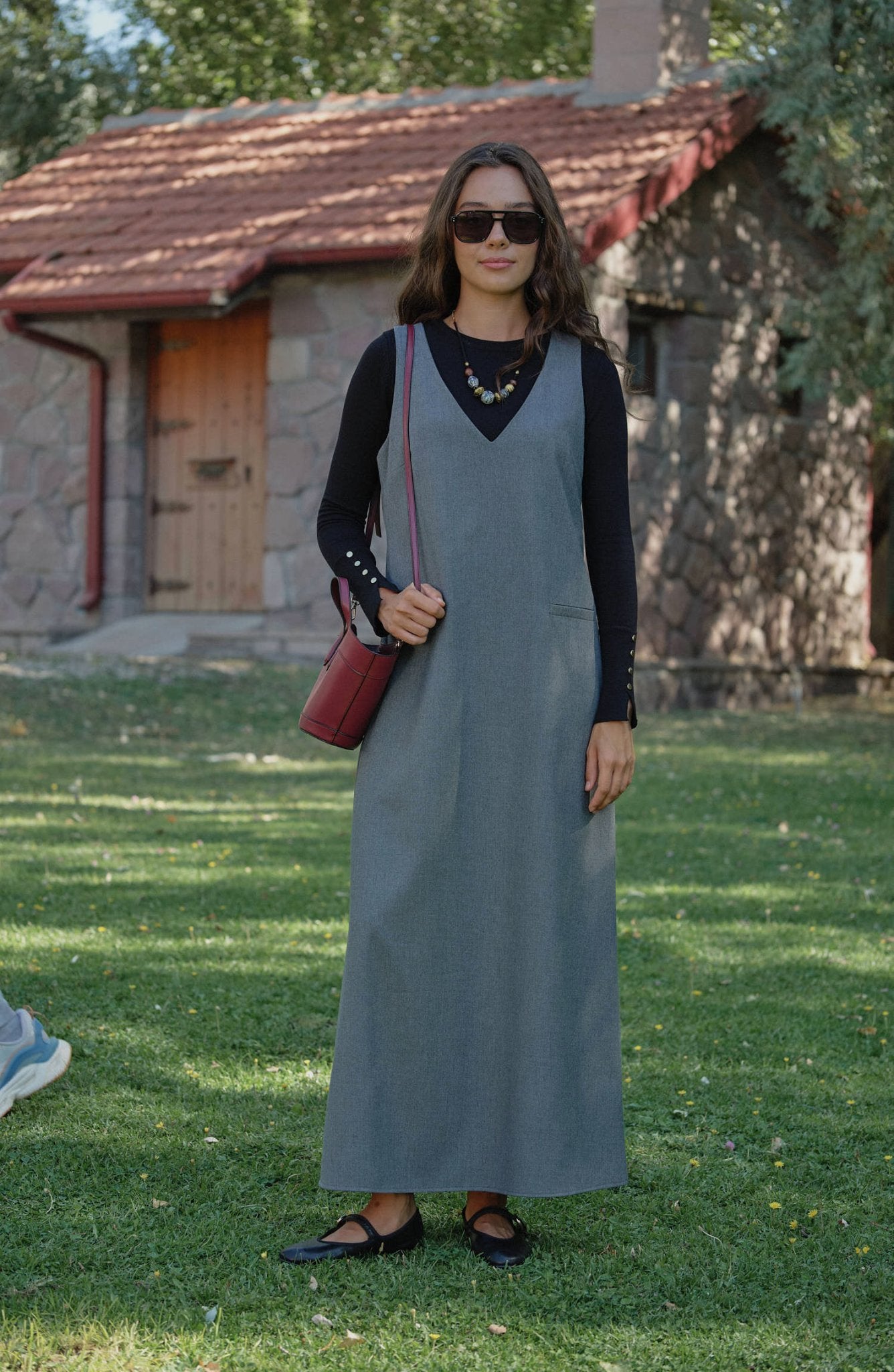 Gabardin Gri Jile - Fatma Atasoy