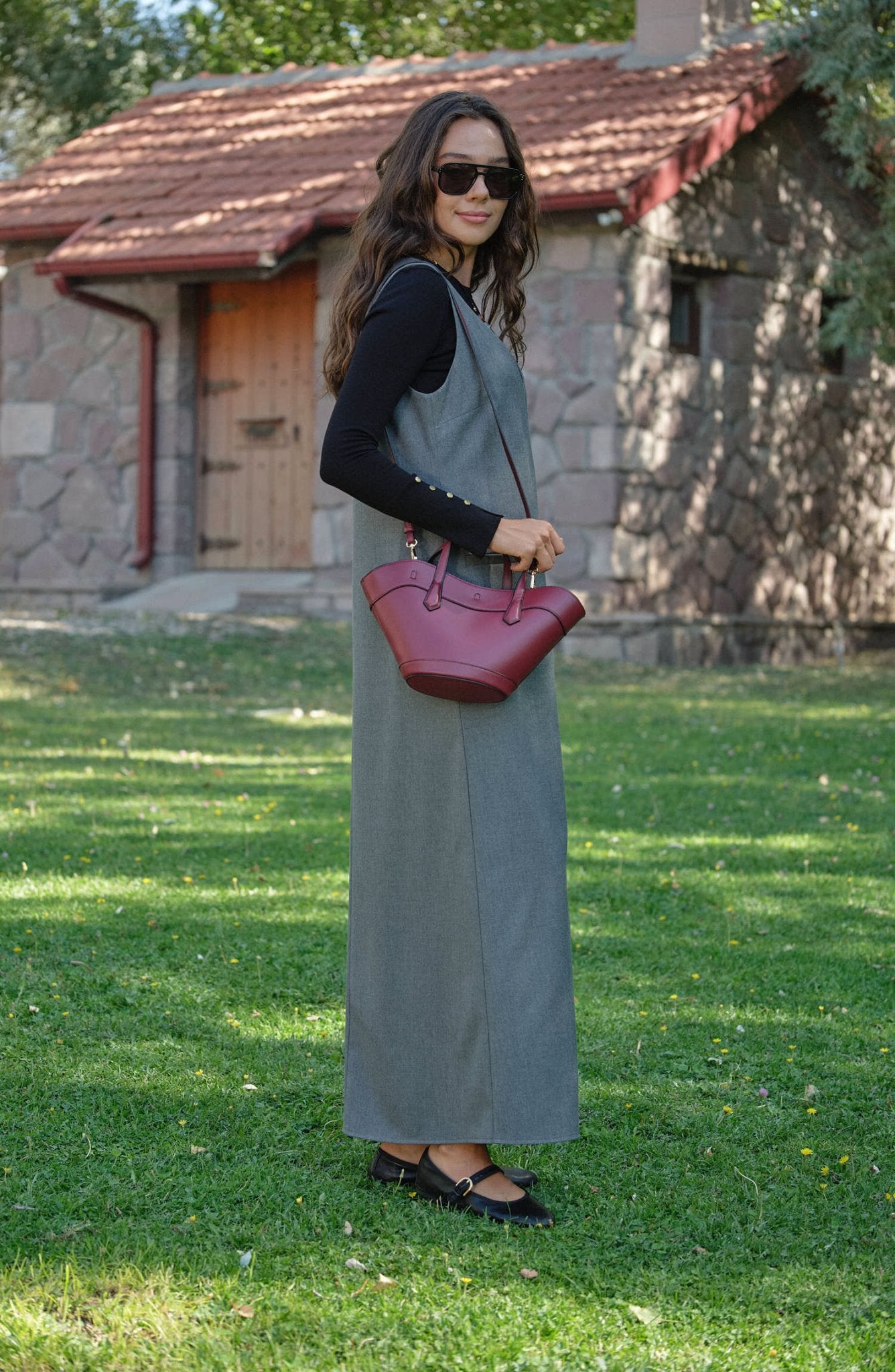 Gabardin Gri Jile - Fatma Atasoy