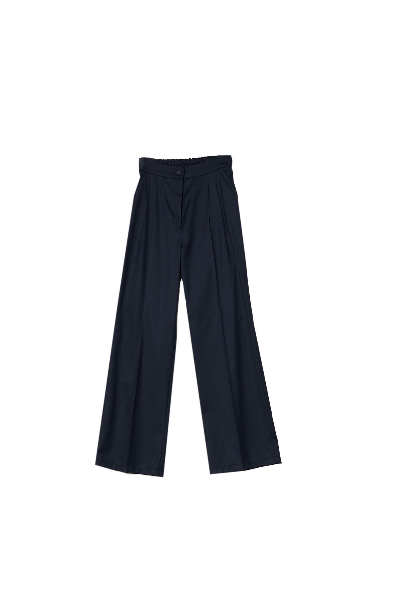 Gabardin Lacivert Palazzo Pantolon - Fatma Atasoy