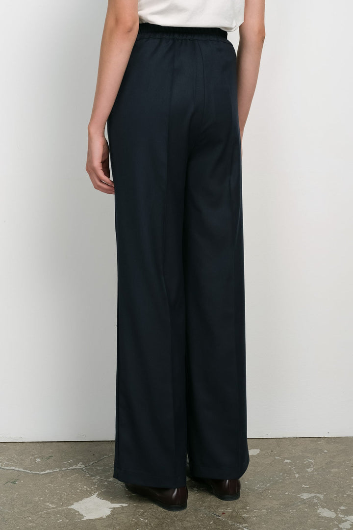 Gabardin Palazzo Pantolon Lacivert - Fatma Atasoy