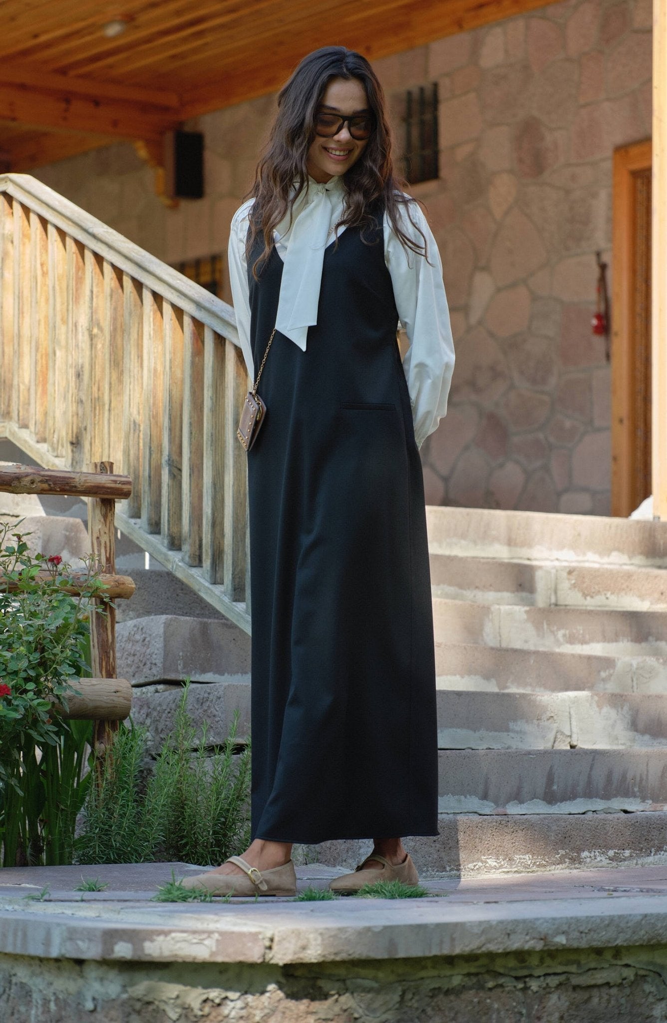 Gabardin Siyah Jile - Fatma Atasoy