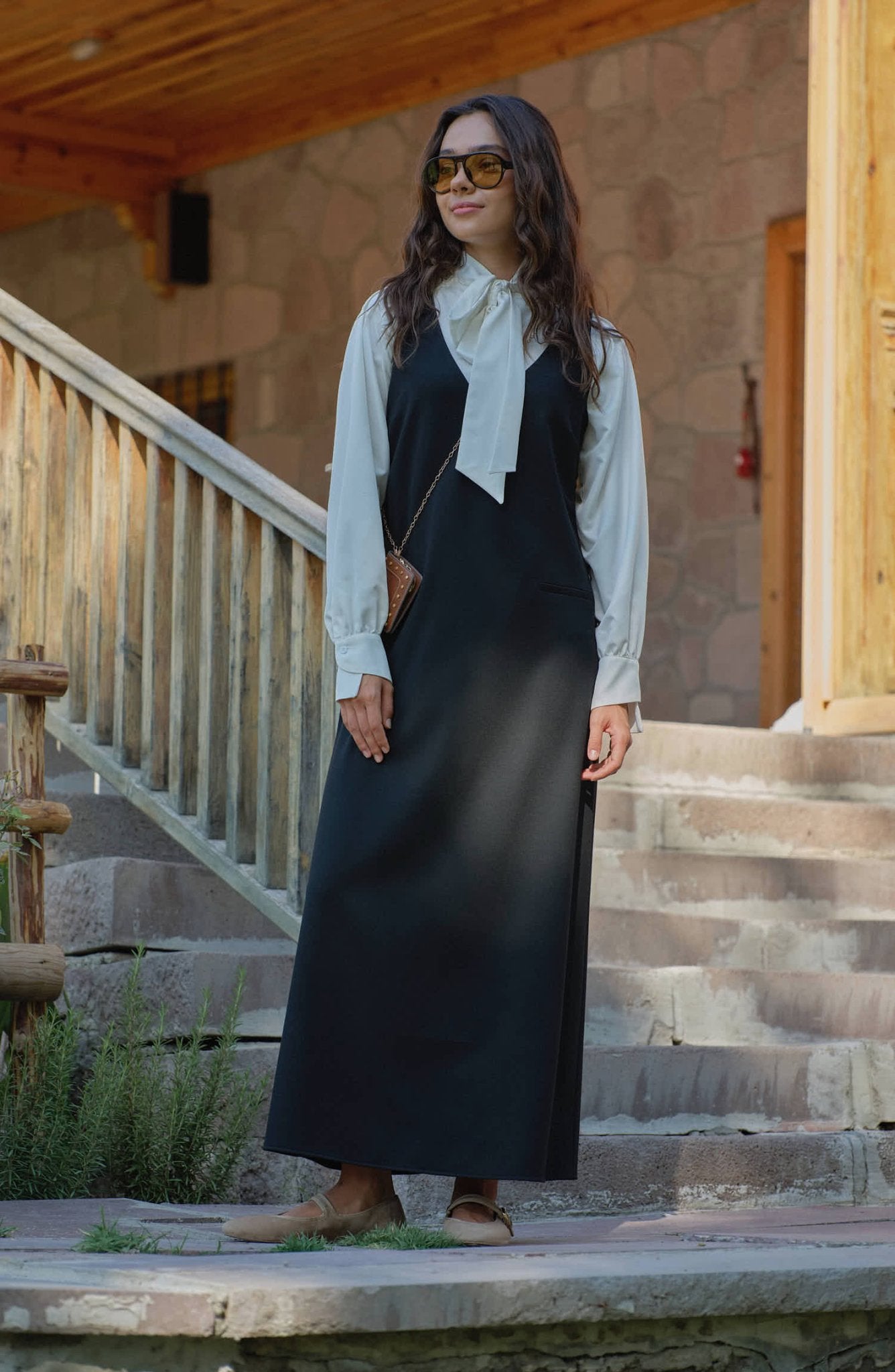 Gabardin Siyah Jile - Fatma Atasoy