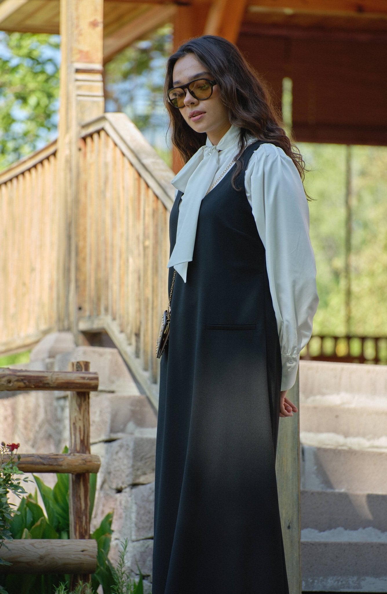 Gabardin Siyah Jile - Fatma Atasoy