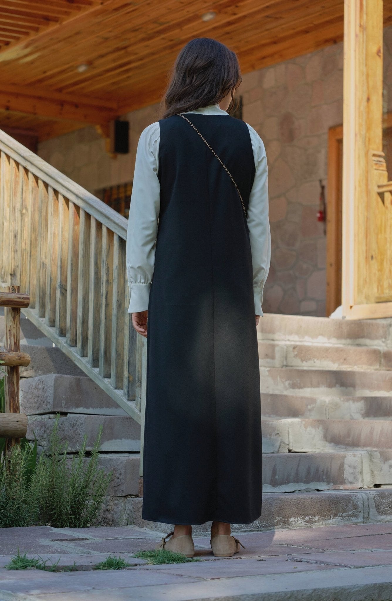 Gabardin Siyah Jile - Fatma Atasoy