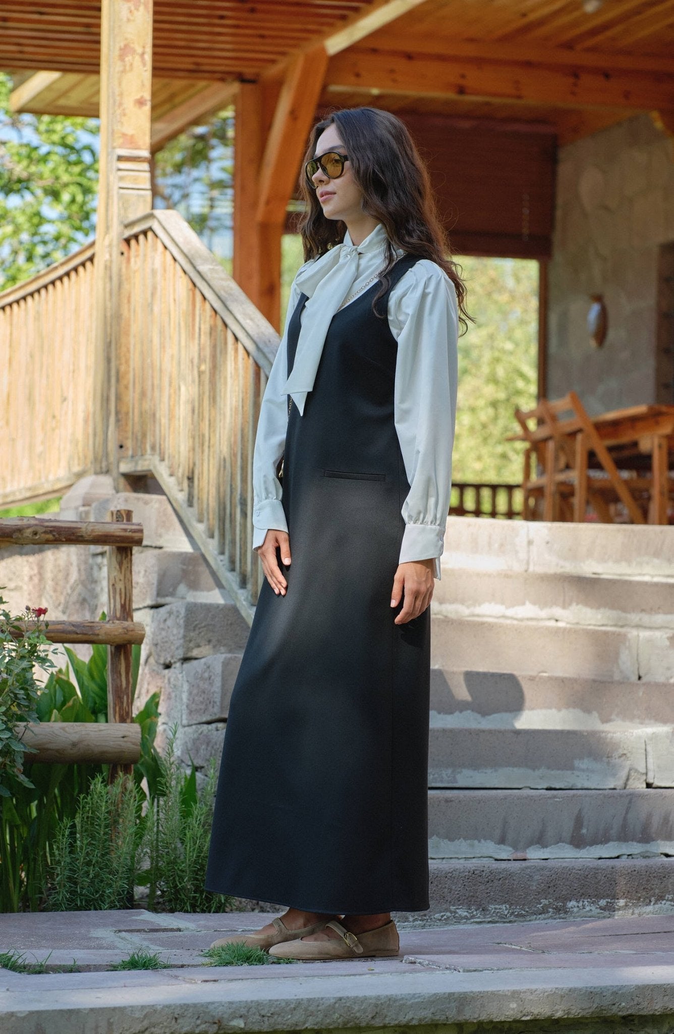 Gabardin Siyah Jile - Fatma Atasoy