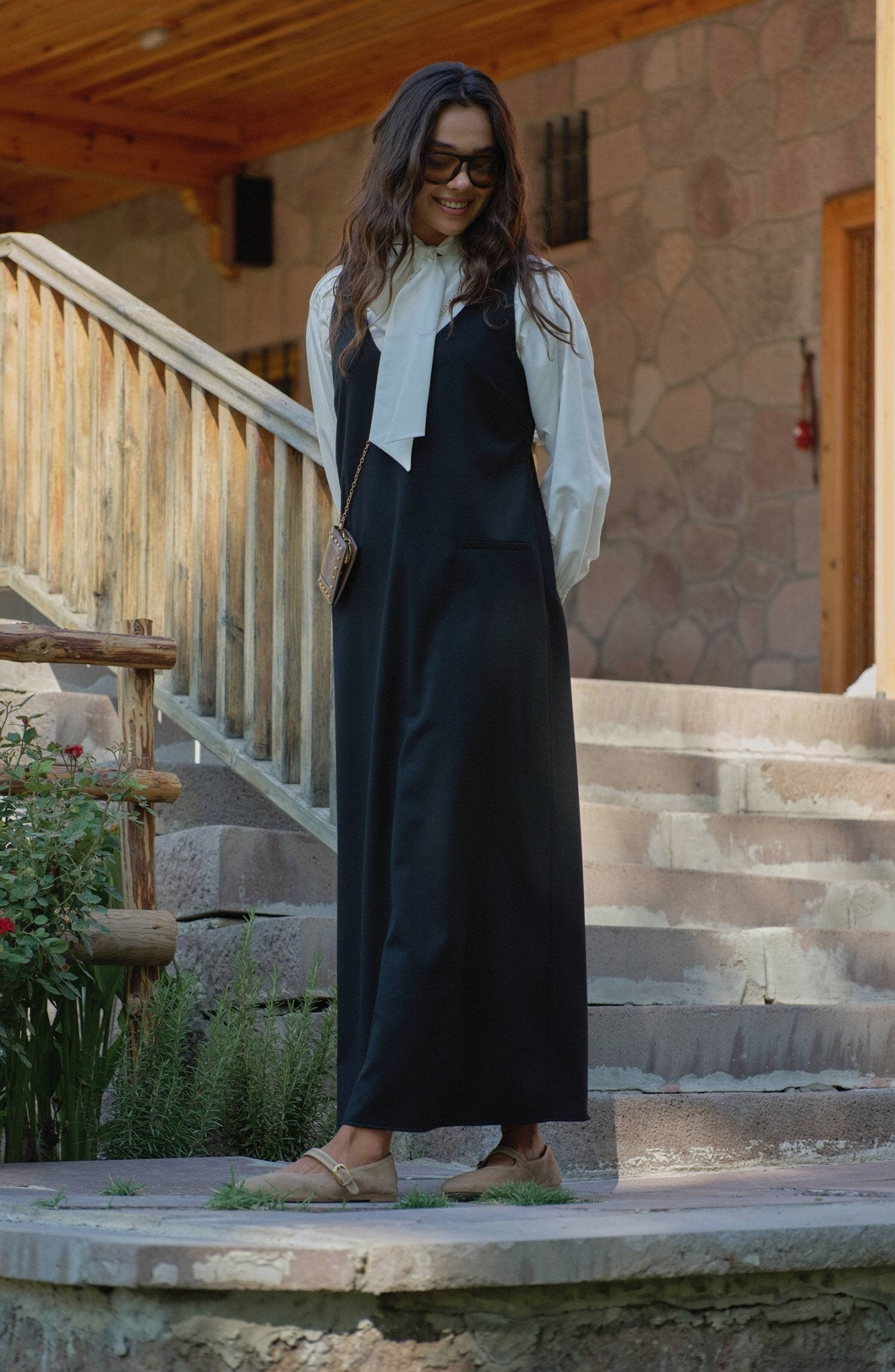 Gabardin Siyah Jile - Fatma Atasoy