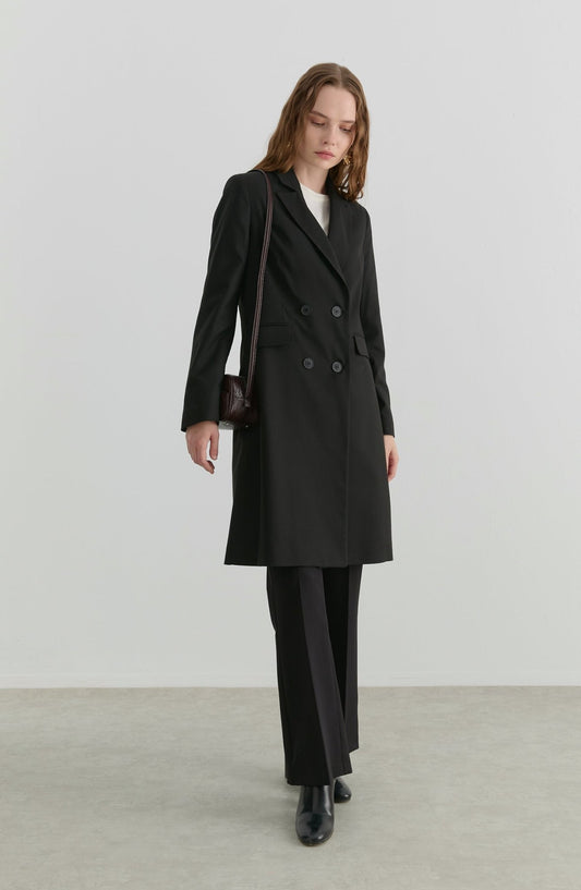 Gabardin Siyah Palazzo Ceket - Fatma Atasoy