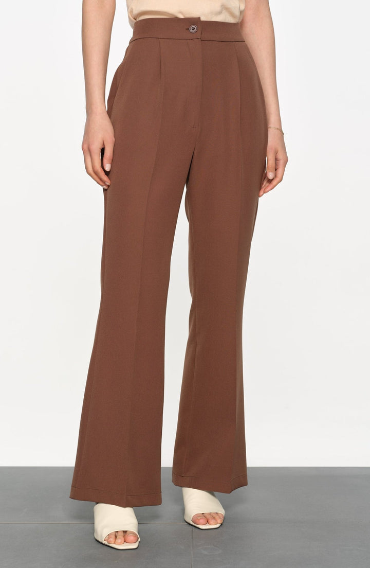 İspanyol Paça Pantolon Çikolata Kahve - Fatma Atasoy