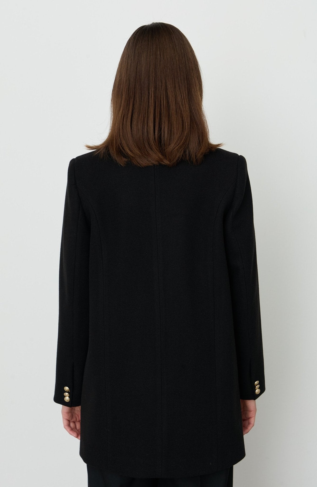Kaşe Blazer Ceket Siyah - Fatma Atasoy