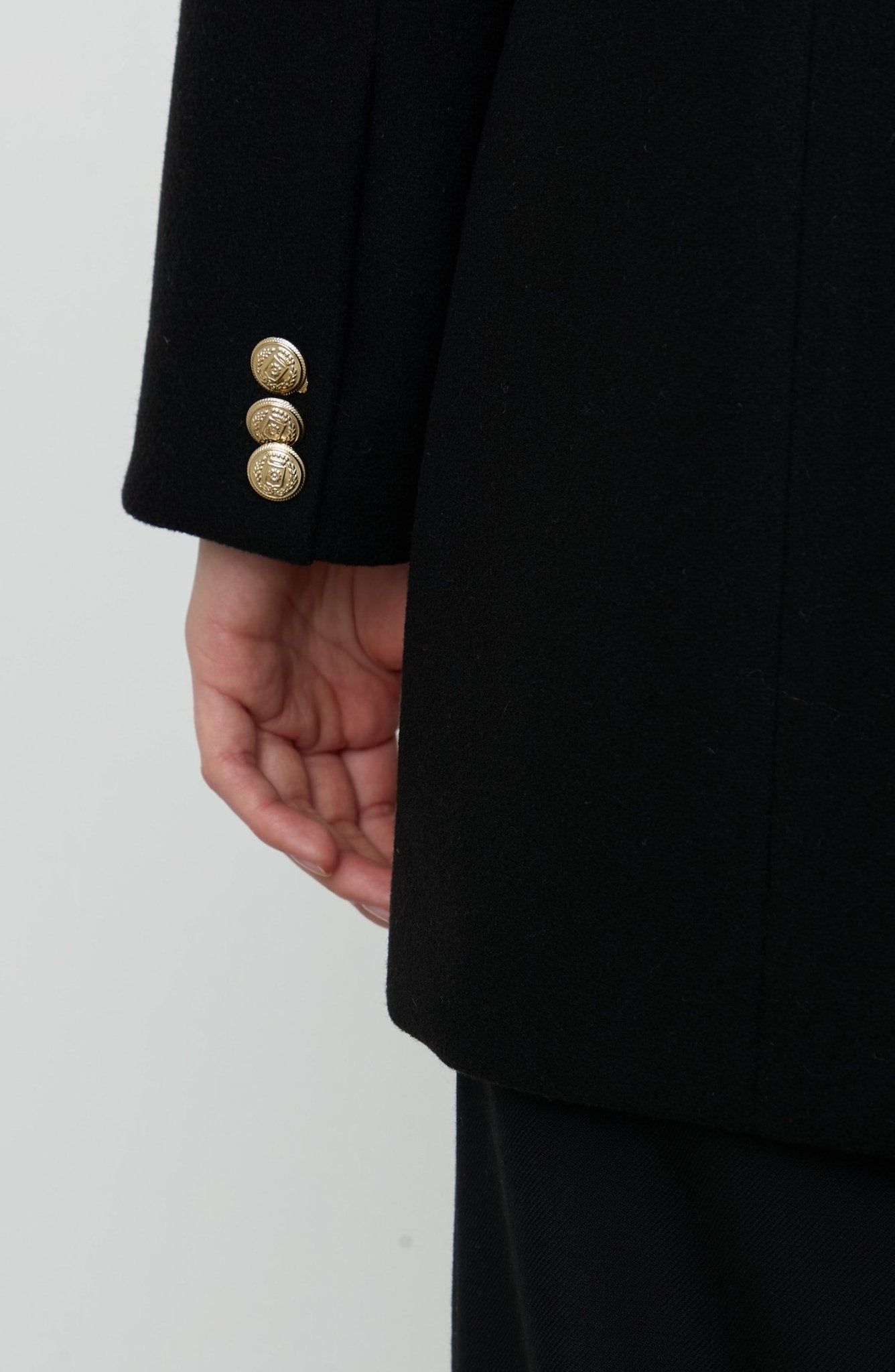 Kaşe Blazer Ceket Siyah - Fatma Atasoy