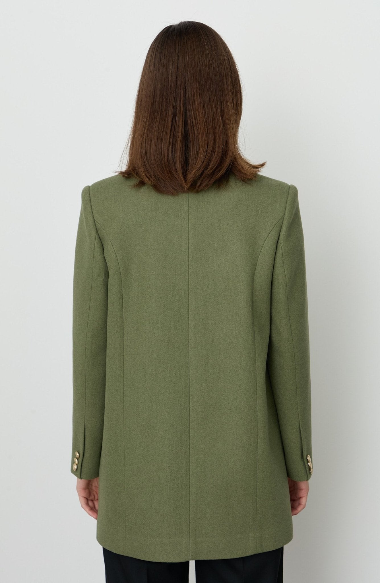 Kaşe Soft Haki Blazer Ceket - Fatma Atasoy