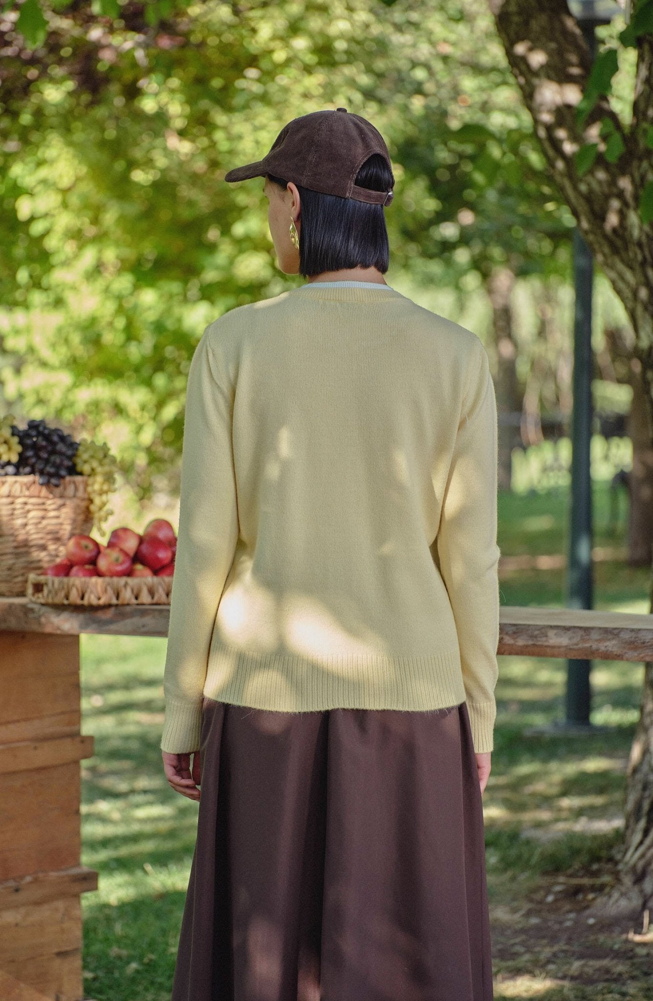 Katmanlı Kısa Butter Sarı Triko Hırka - Fatma Atasoy