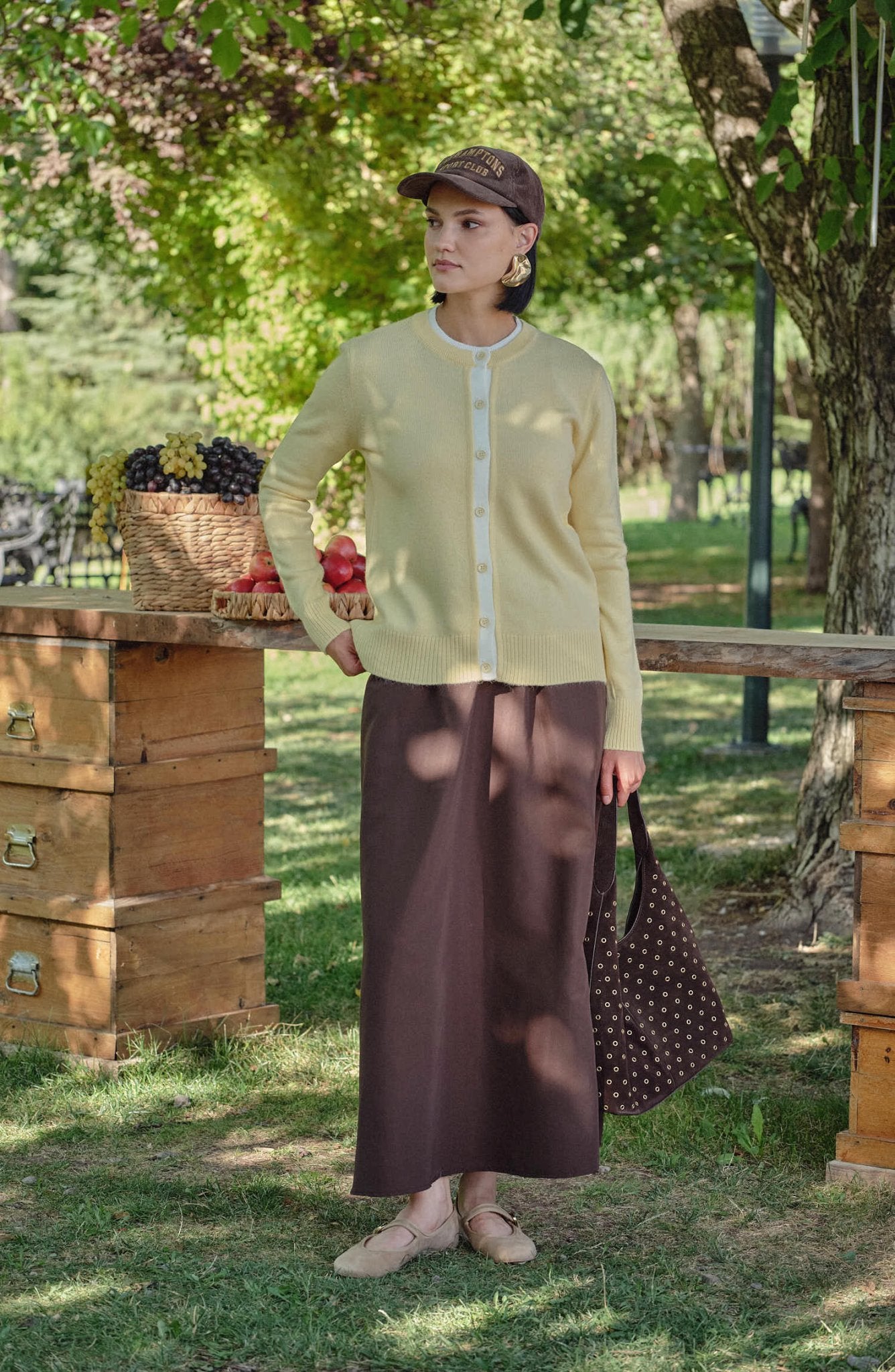 Katmanlı Kısa Butter Sarı Triko Hırka - Fatma Atasoy