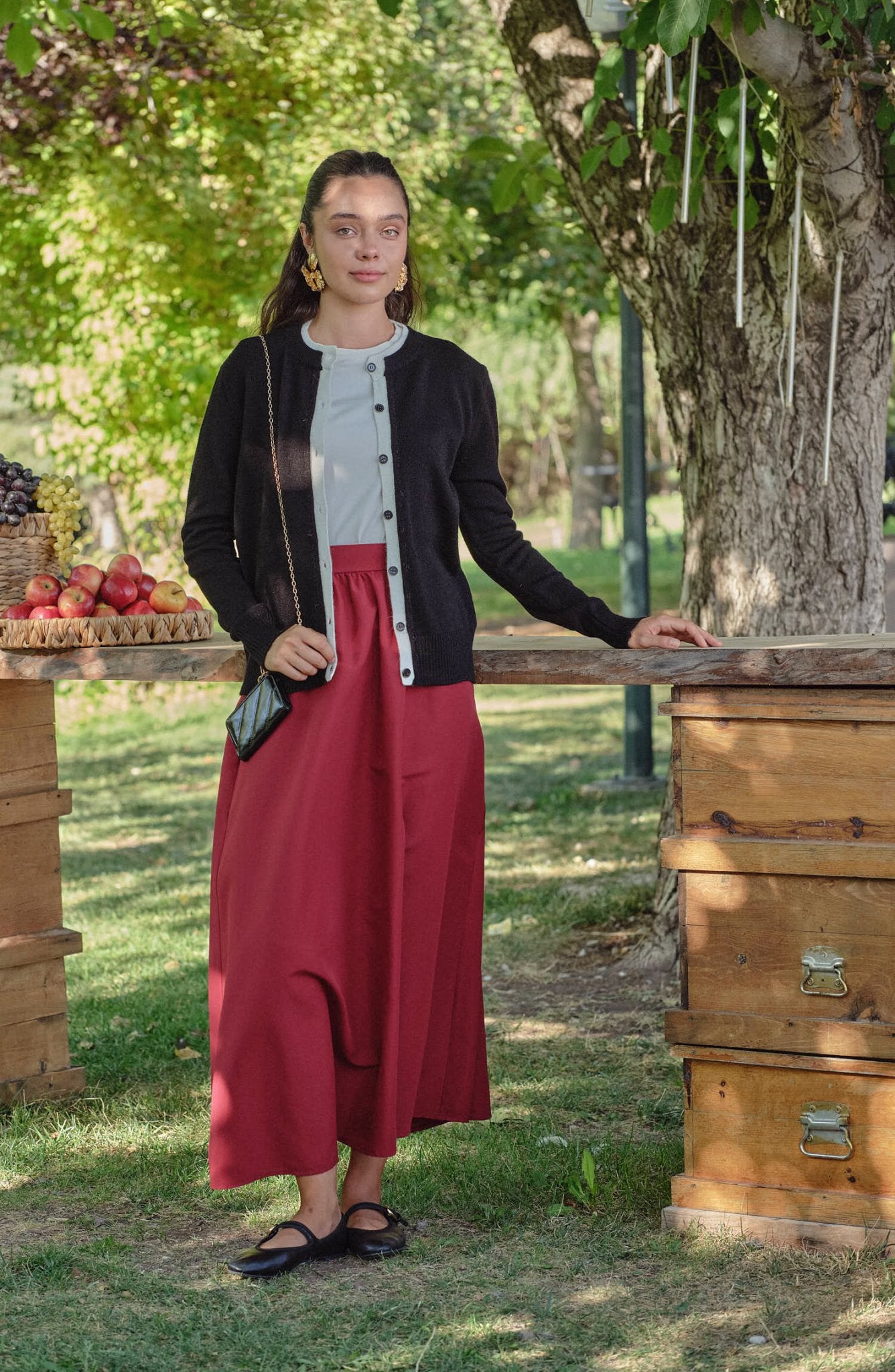 Katmanlı Kısa Siyah Triko Hırka - Fatma Atasoy