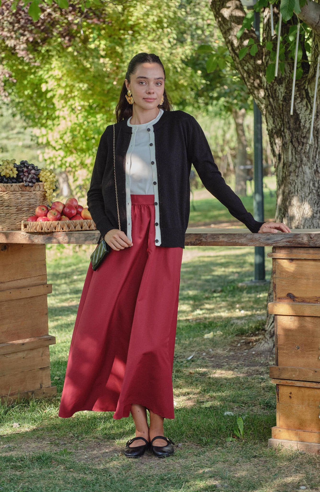 Katmanlı Kısa Siyah Triko Hırka - Fatma Atasoy