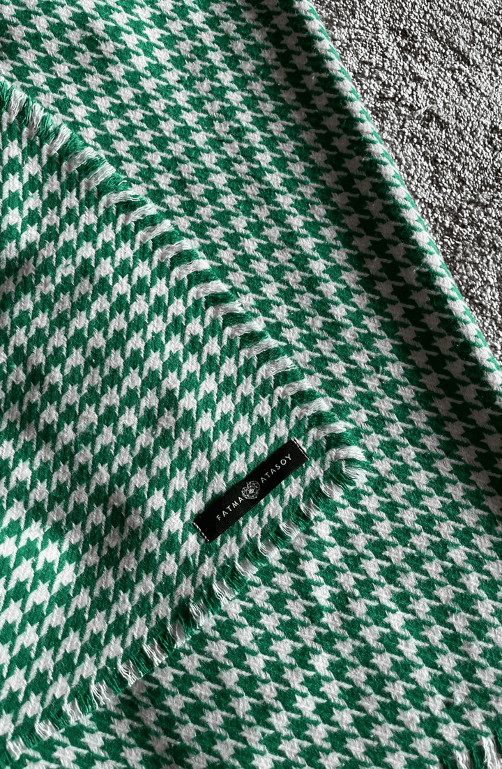 Kazayağı Atkı Yeşil - Fatma Atasoy