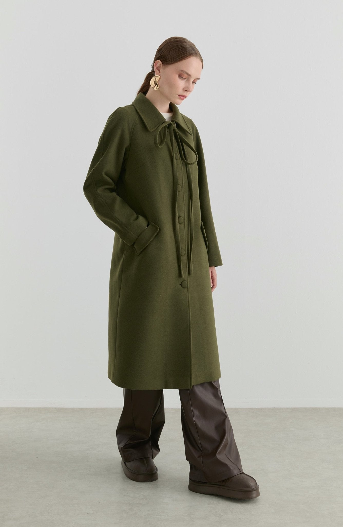 Kore Haki Kaşmir Kaban - Fatma Atasoy