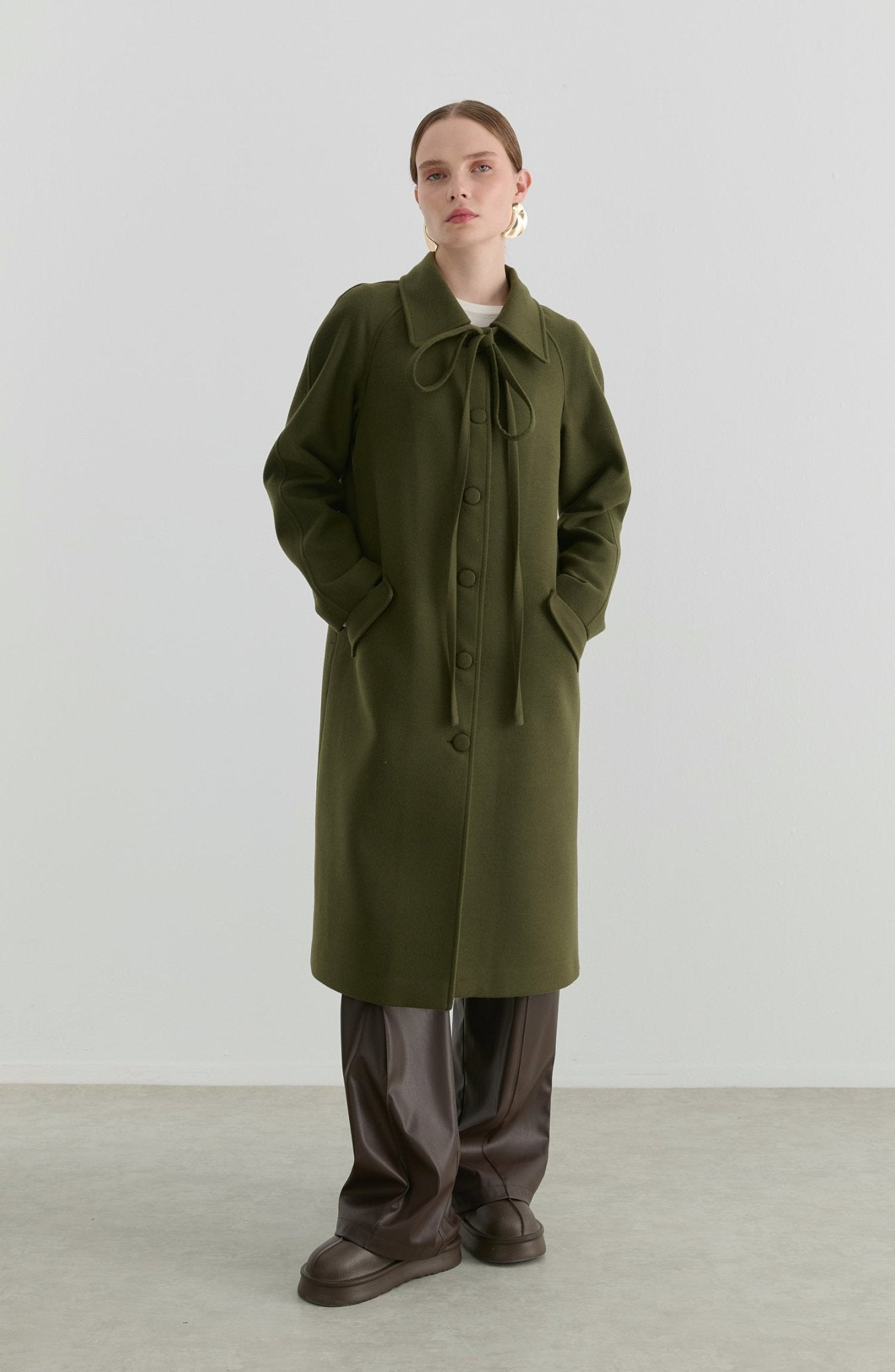 Kore Haki Kaşmir Kaban - Fatma Atasoy