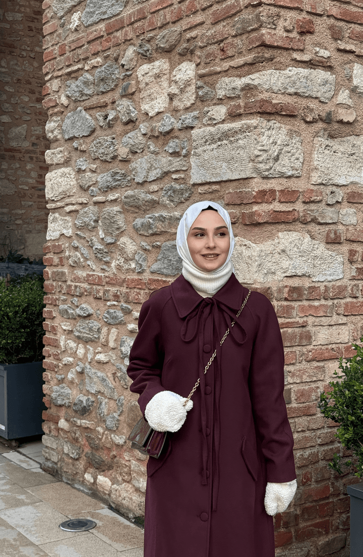 Kore Vişne Kaşmir Kaban - Fatma Atasoy