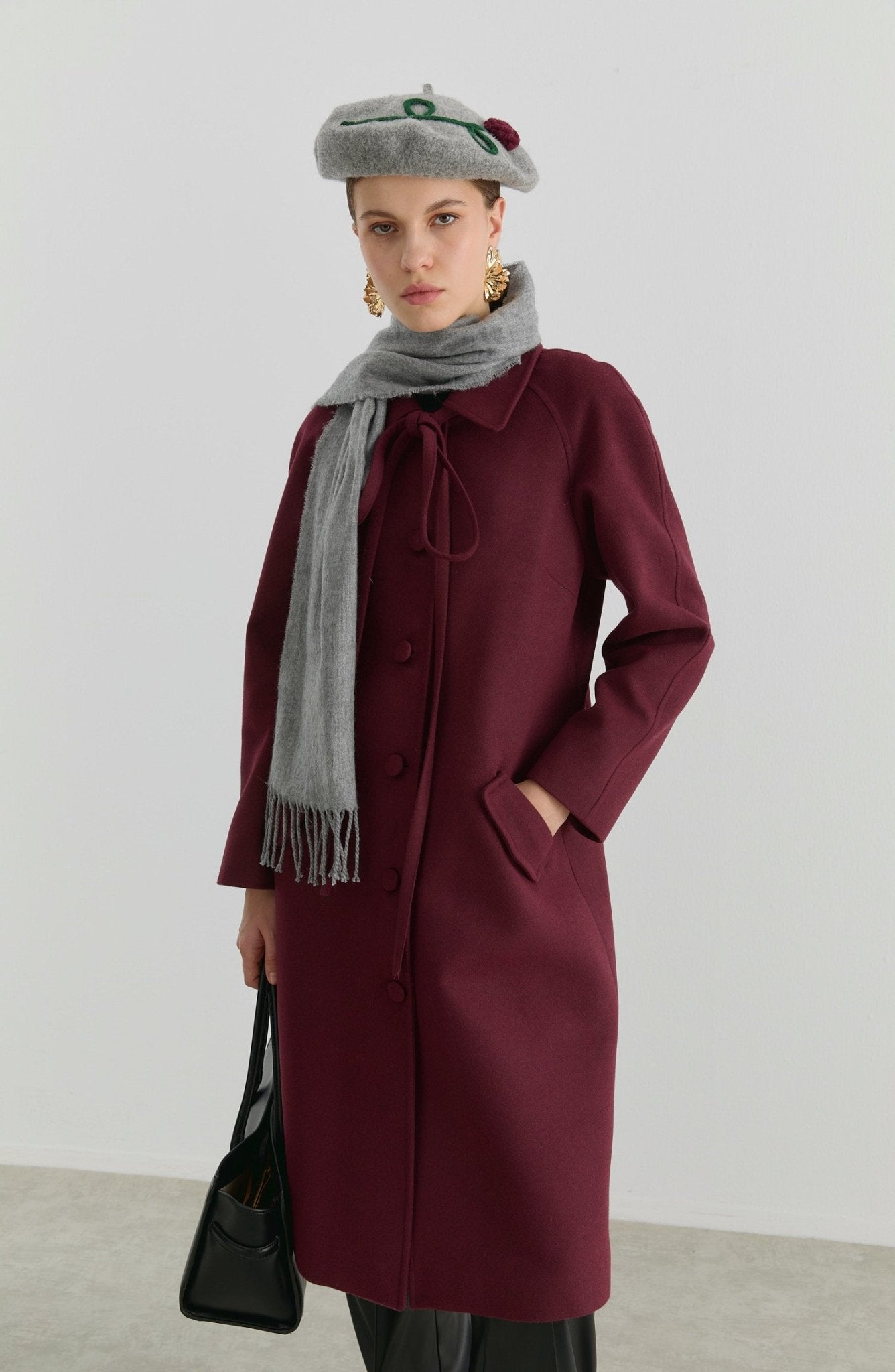 Kore Vişne Kaşmir Kaban - Fatma Atasoy