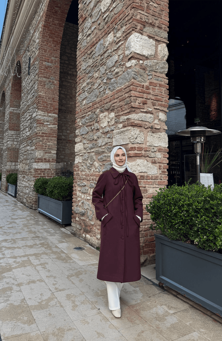 Kore Vişne Kaşmir Kaban - Fatma Atasoy