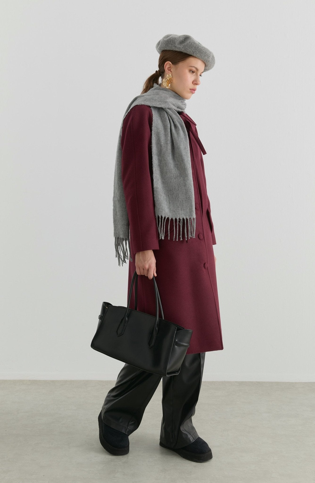 Kore Vişne Kaşmir Kaban - Fatma Atasoy