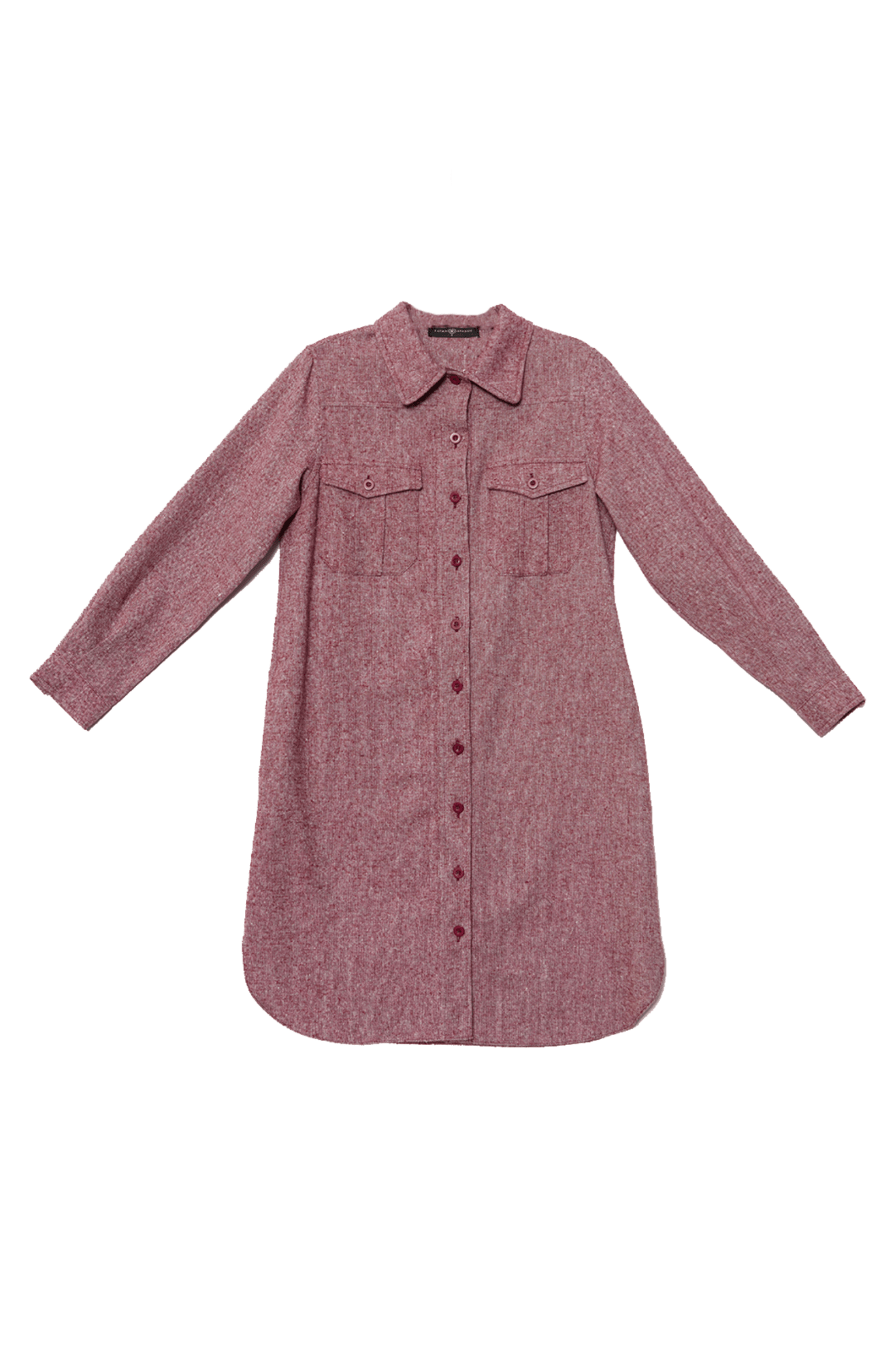 Körük Cepli Bordo Tüvit Gömlek Ceket - Fatma Atasoy