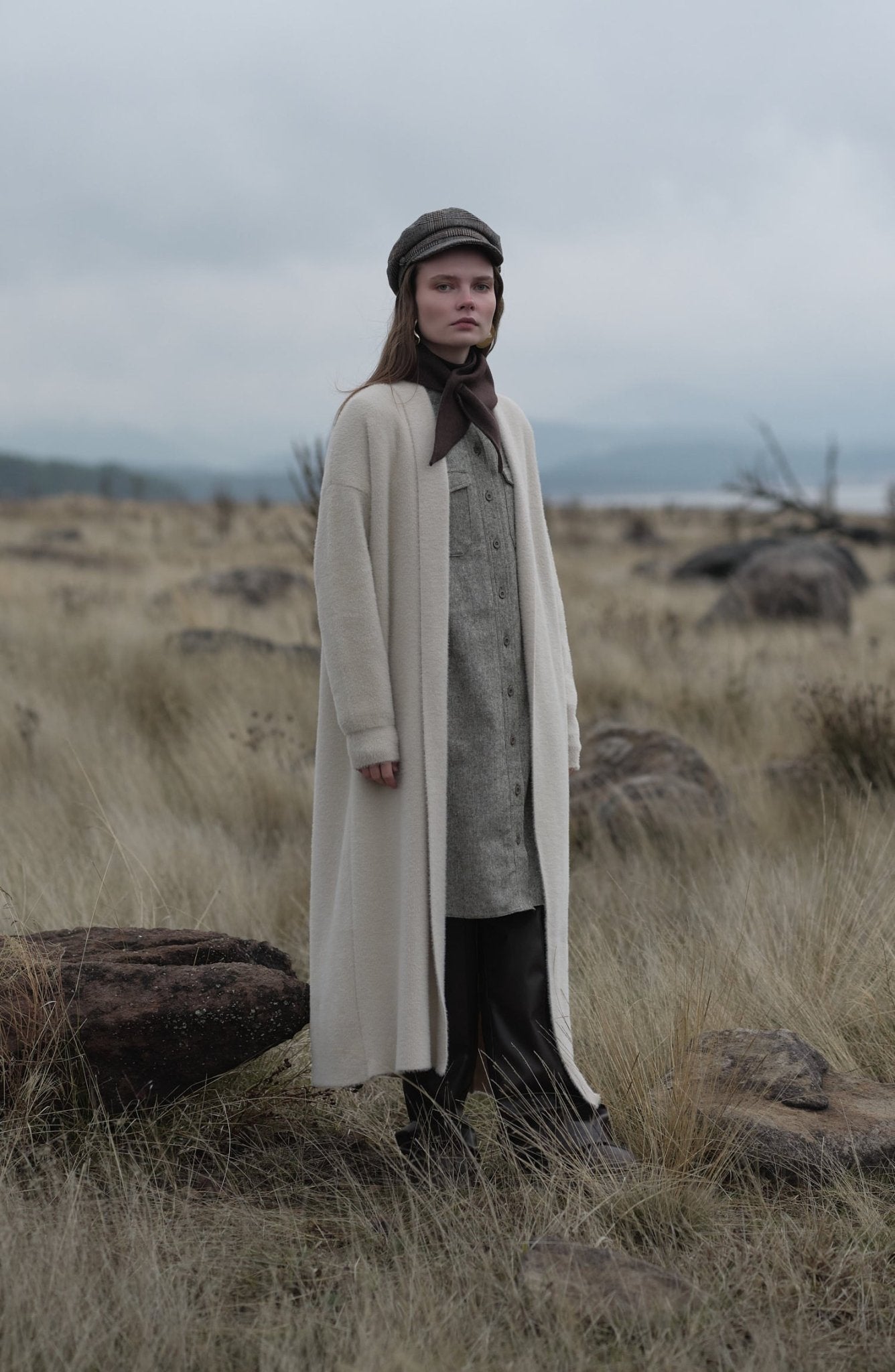 Körük Cepli Haki Tüvit Gömlek Ceket - Fatma Atasoy