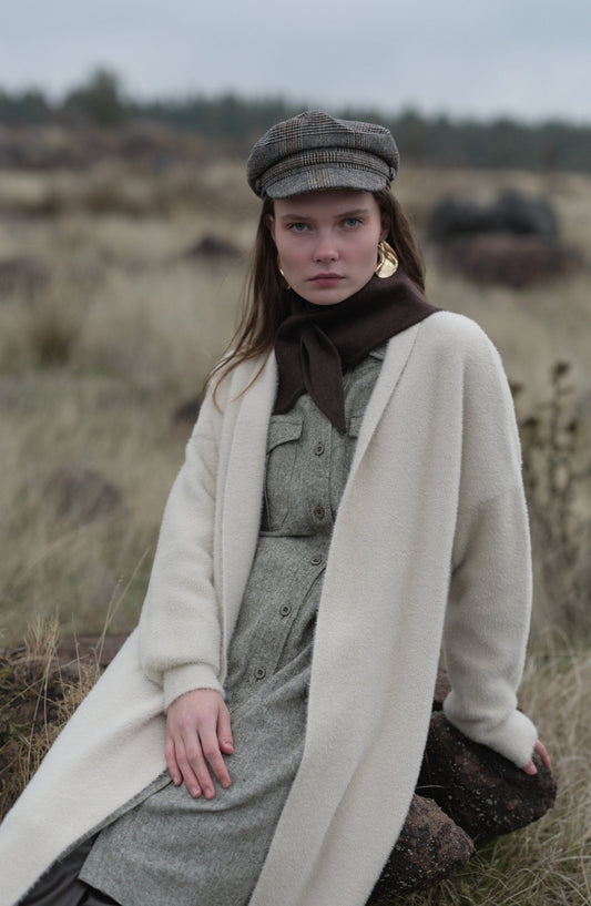 Körük Cepli Haki Tüvit Gömlek Ceket - Fatma Atasoy