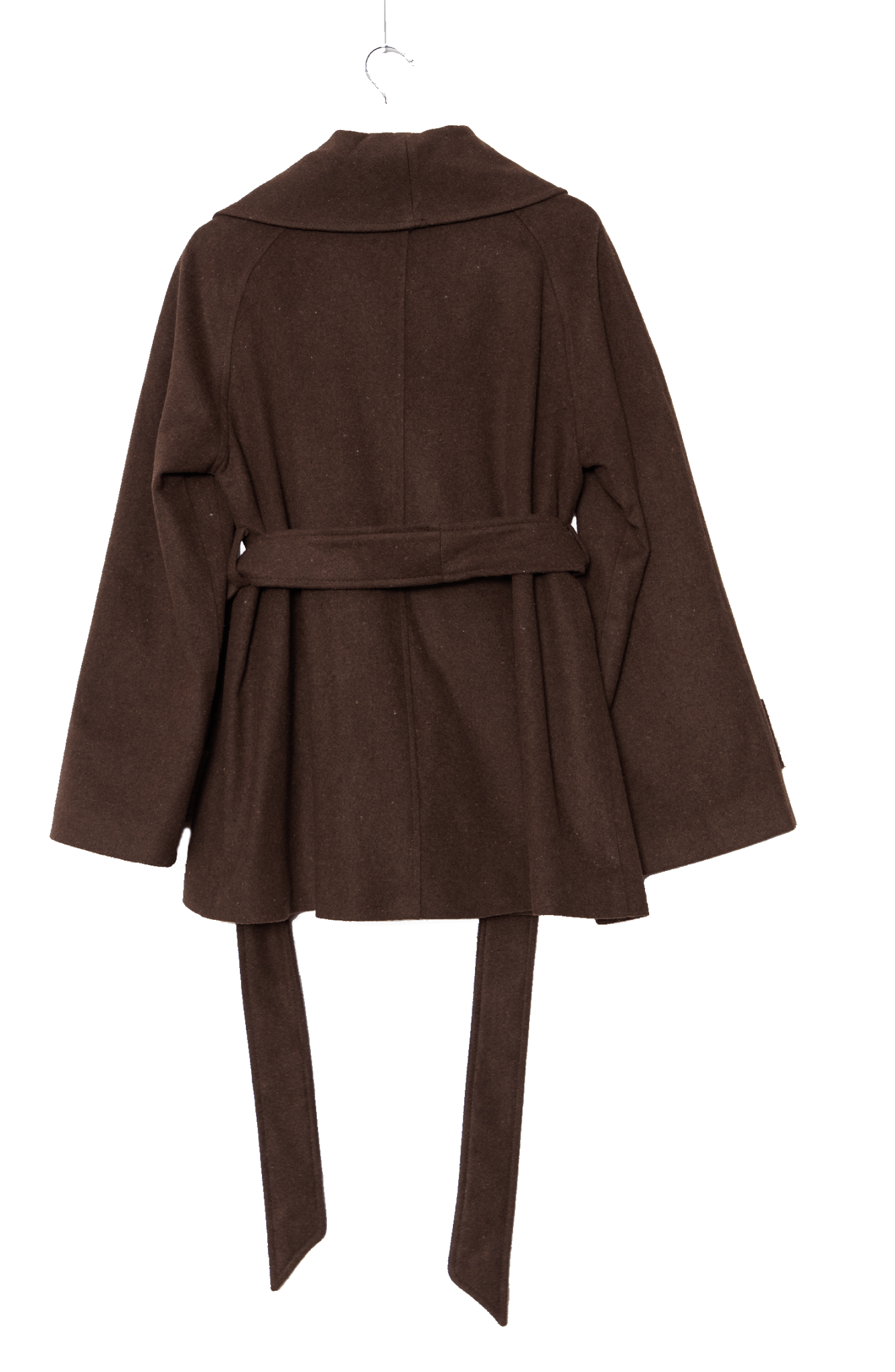 Kruvaze Acı Kahve Midi Ceket Kaban - Fatma Atasoy