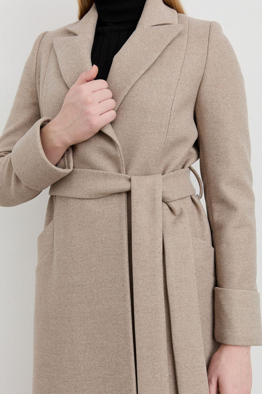 Kuşaklı Maksi Kaban Taş - Fatma Atasoy