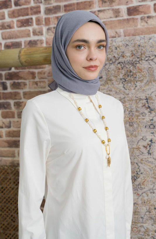 Mio Caz Gri Eşarp - Fatma Atasoy