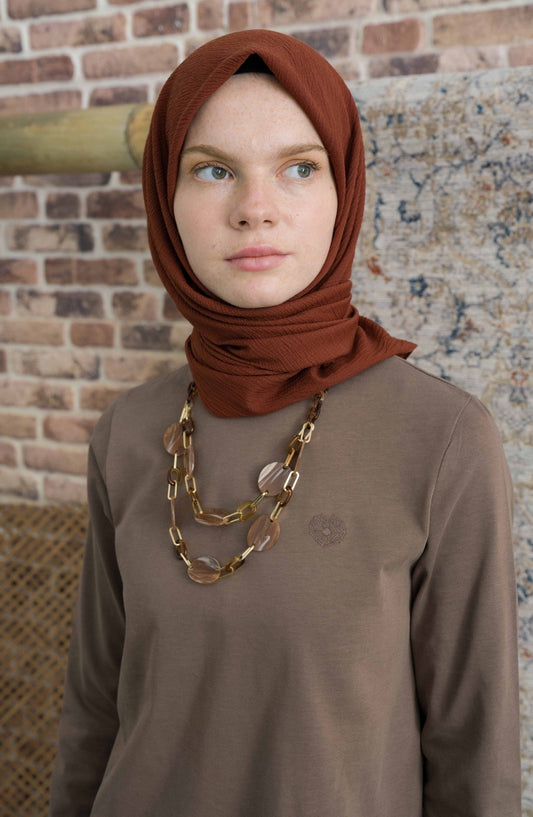 Mio Caz Kiremit Eşarp - Fatma Atasoy