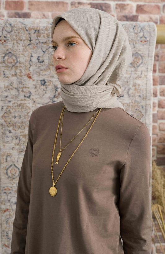 Mio Caz Kum Beji Eşarp - Fatma Atasoy