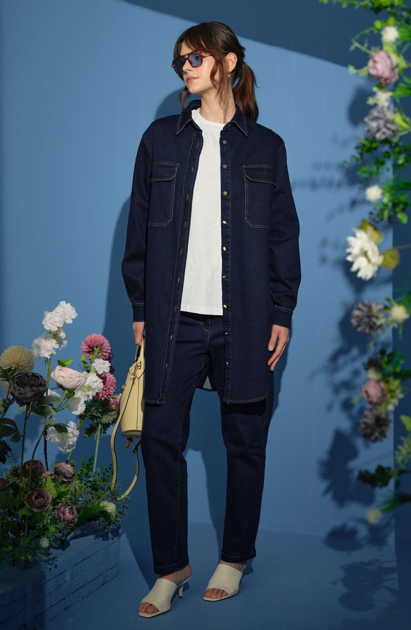 Mom Lacivert Denim Pantolon - Fatma Atasoy