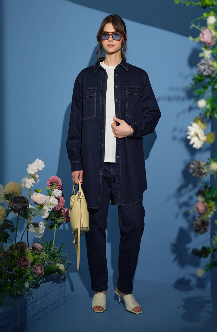 Mom Lacivert Denim Pantolon - Fatma Atasoy