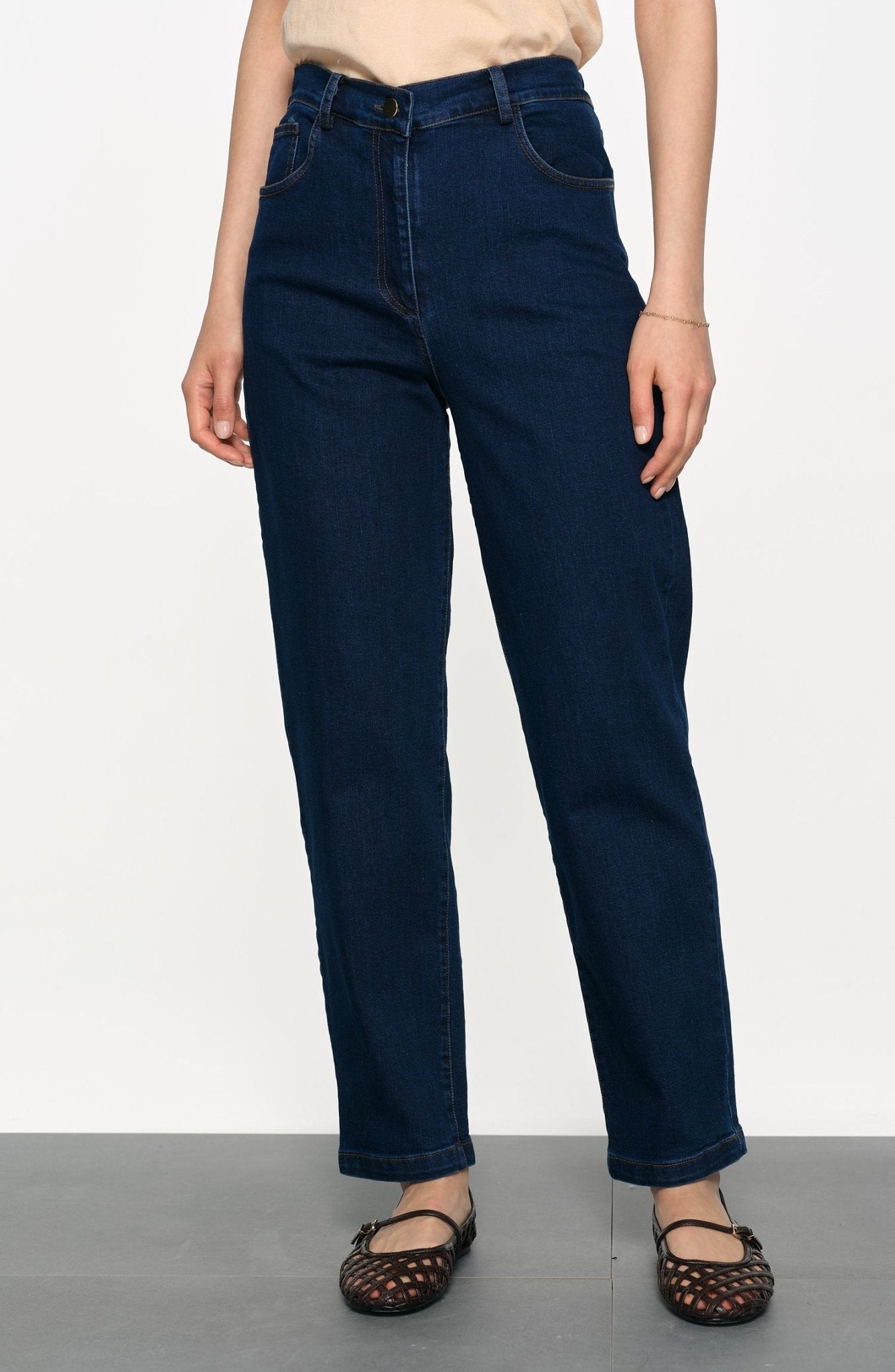Mom Lacivert Denim Pantolon - Fatma Atasoy