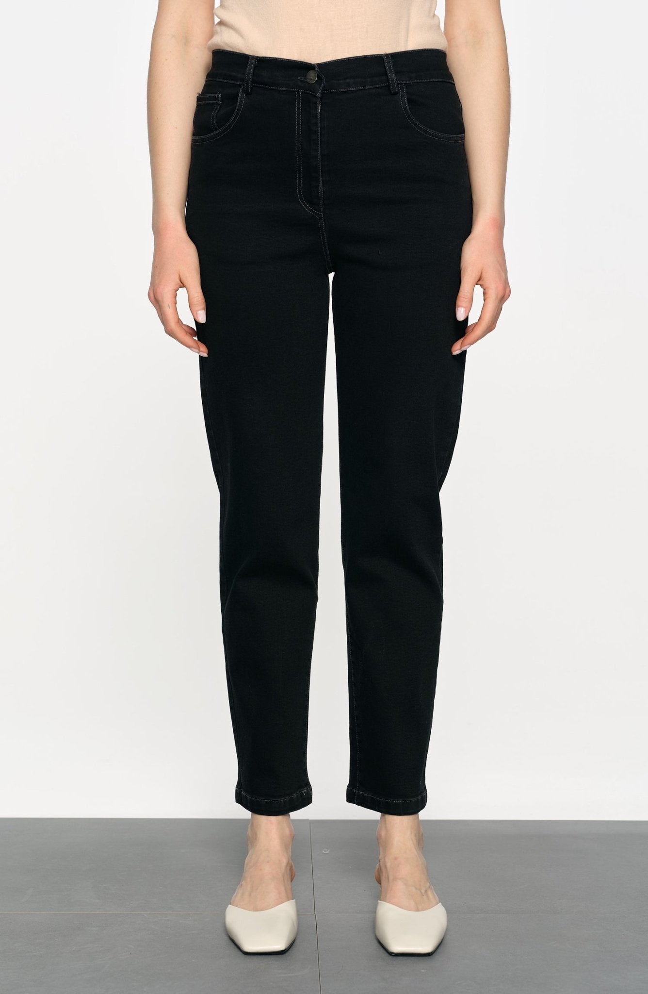 Mom Siyah Denim Pantolon - Fatma Atasoy