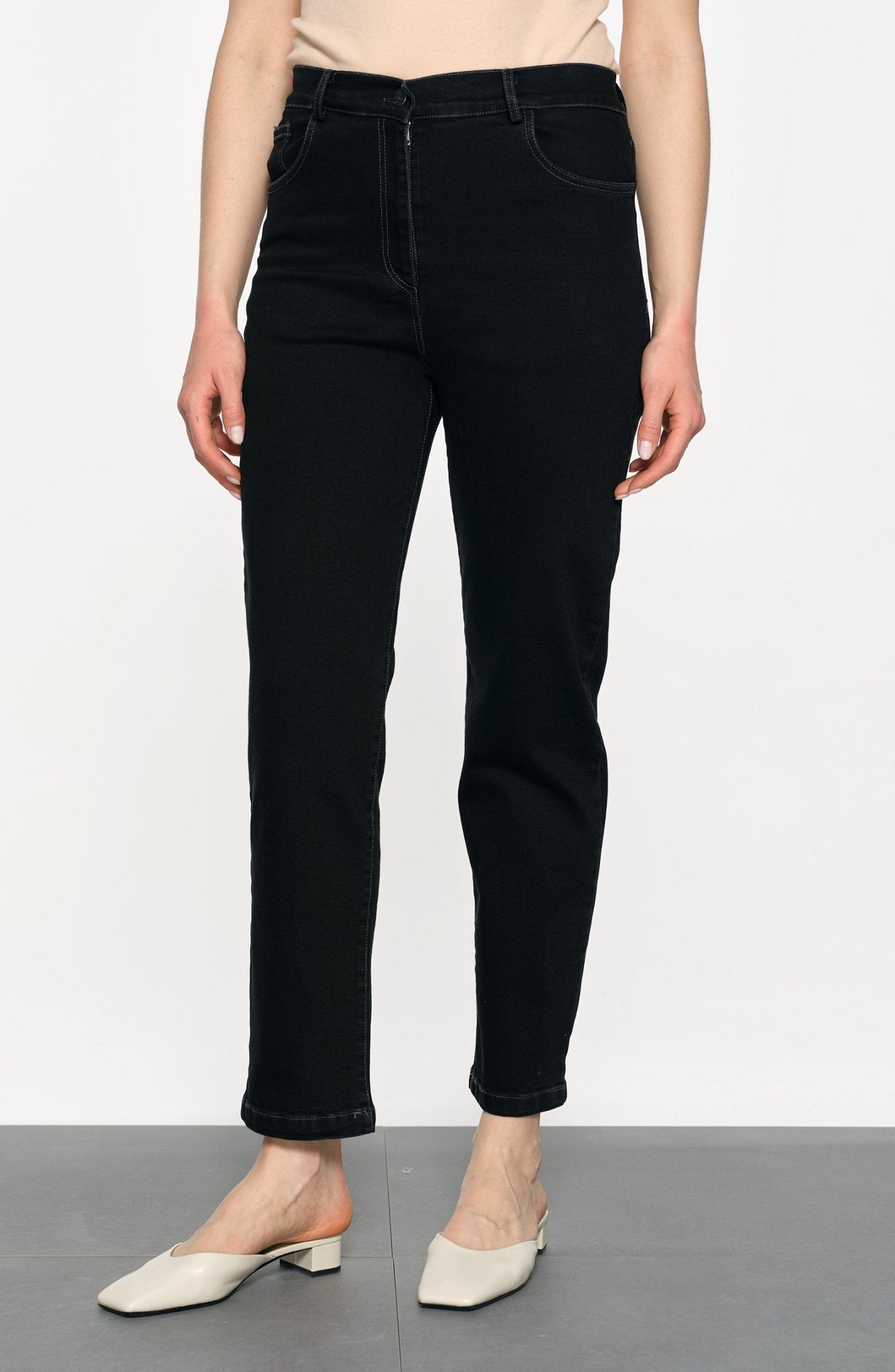 Mom Siyah Denim Pantolon - Fatma Atasoy